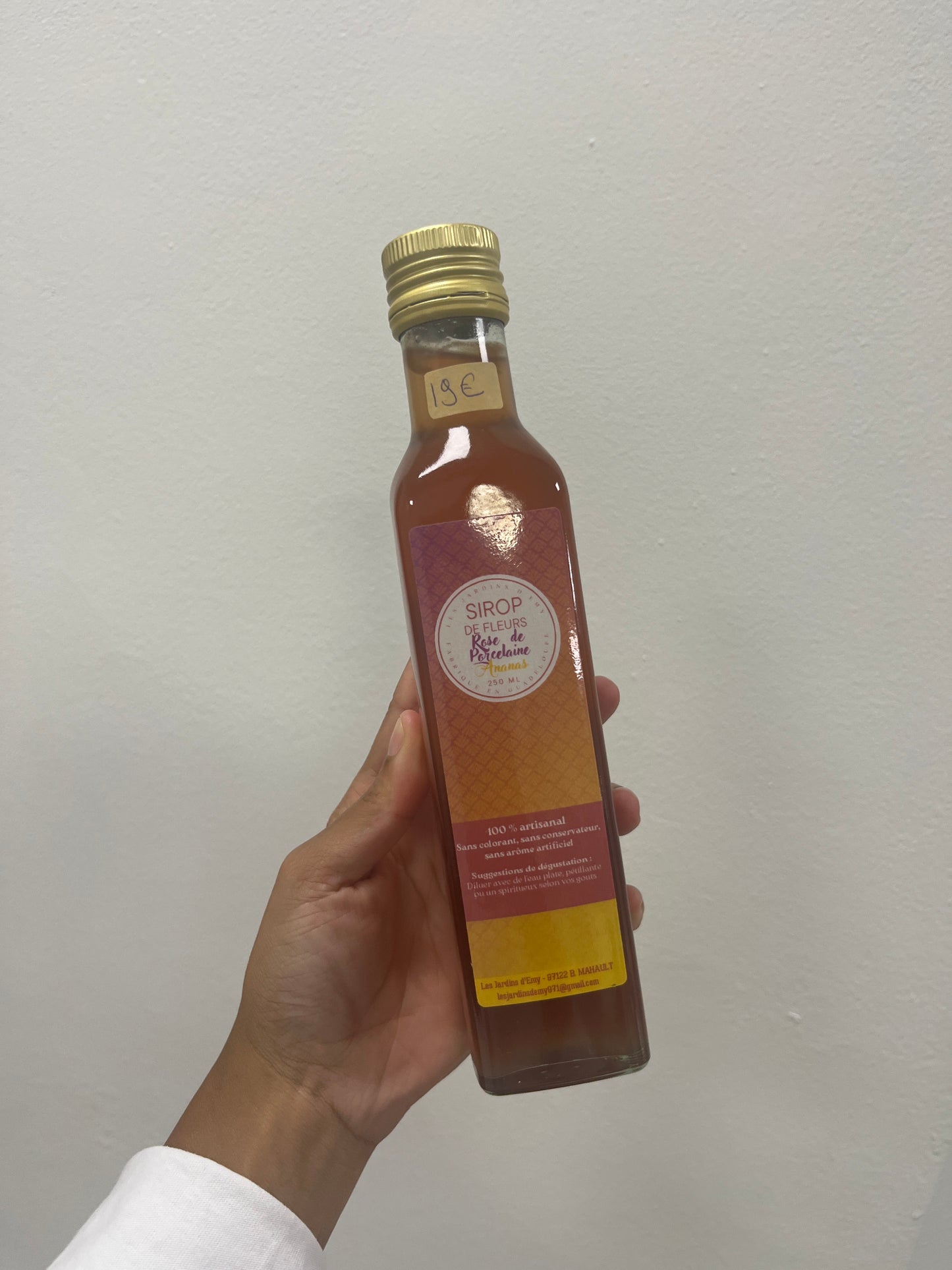 ÔCDBÊ - SIROP ROSE DE PORCELAINE ET ANANAS